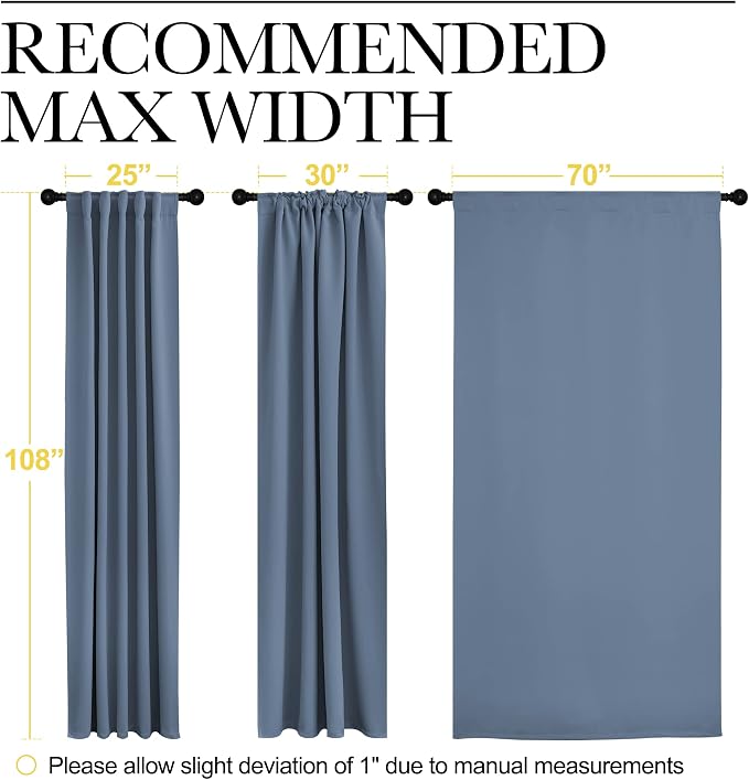 NICETOWN Extra Long and Wide Blackout Curtains - Image 7
