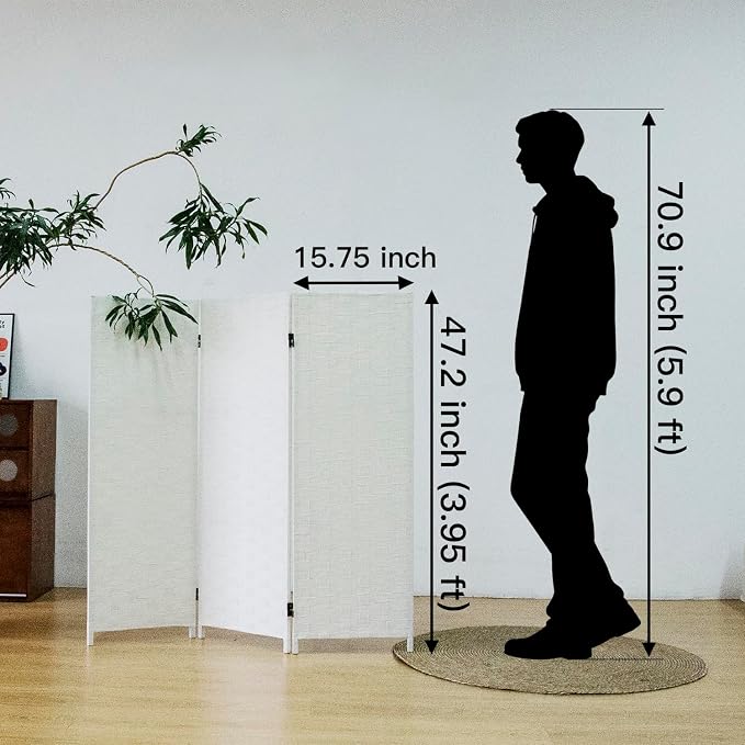 3 Panel Double Sided Short Room Divider - Image 5
