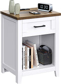 Decofy Farmhouse Nightstand by Decofy