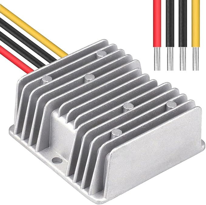 Cllena DC 40V-90V to 24V Converter Voltage Regulator Reducer 48V 60V 72V Step Down to 24V 10A 240W Converter Waterproof Buck Transformer Power Supply for Golf Cart Club Car LED Light