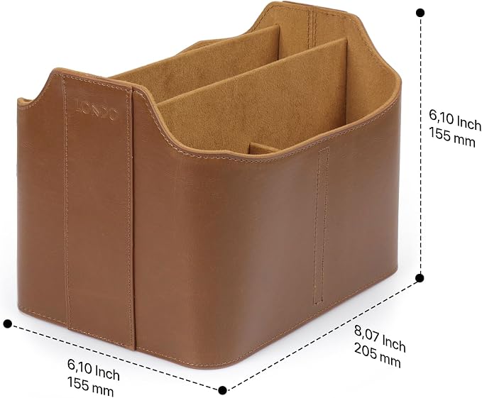 Londo PU Vegan Leather Desk Organizer Cube - Image 3