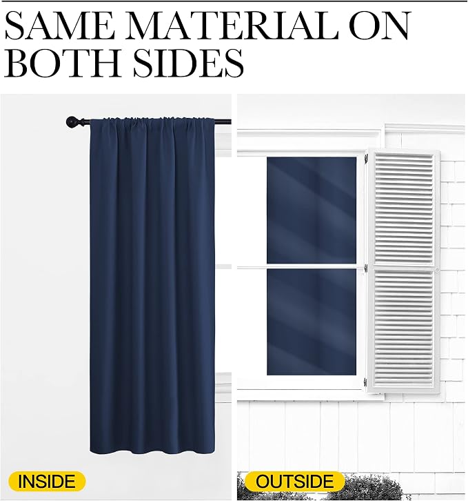 NICETOWN Blackout Curtains for Living Curtains, Home Decorations Thermal - Image 6