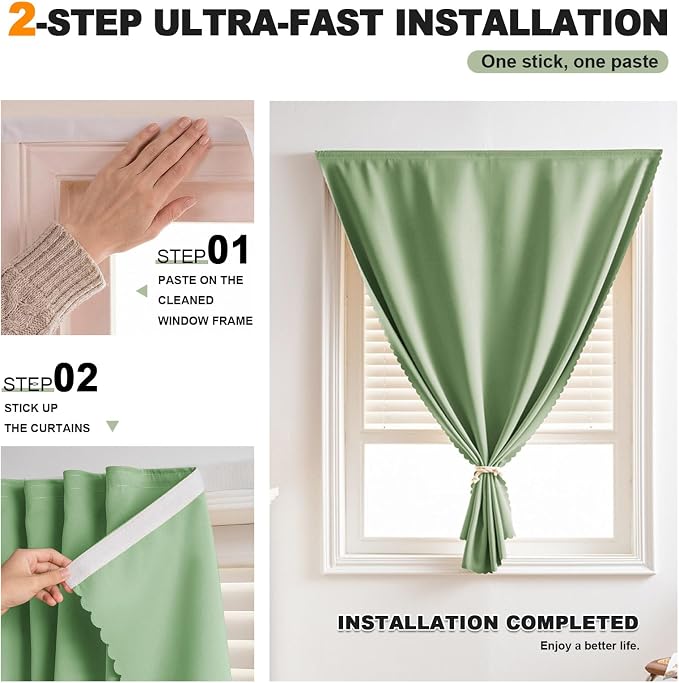 Self Adhesive Blackout Curtains - Image 2