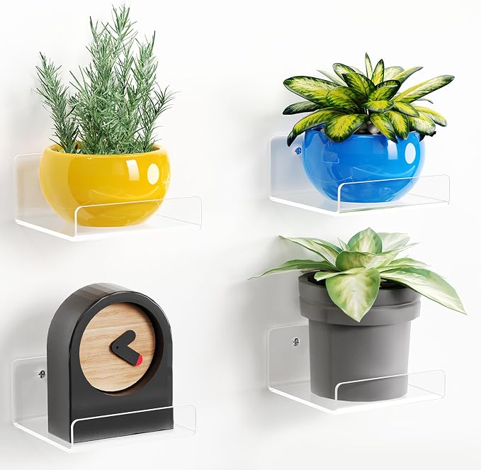 upsimples 4" Acrylic Shelves, Small Shelf by upsimples