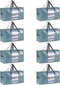 VENO Moving Bags, Wide Open Top, Light Blue, 8 Pack | Moving boxes Alternative by Veno