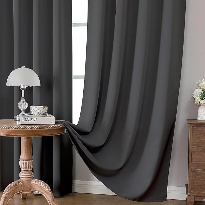 Joydeco Blackout Curtains 108 Inches Long 2 Panels Set, Thermal Insulated Long - Image 5