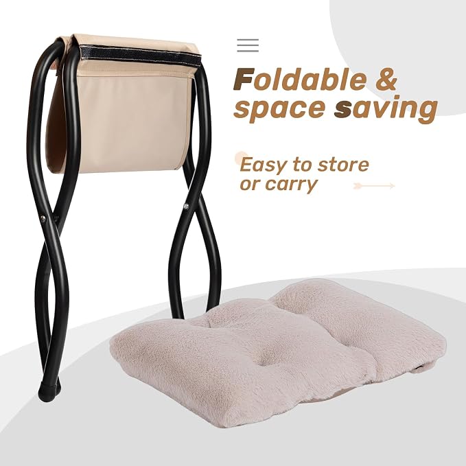 HollyHOME Lazy Chair with Foldable Ottoman, Accent Comfy Lounge Armchair and - Image 7