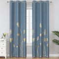 Stone Blue Blackout Curtains 84 Inches Long by ESTELARTEXTILER