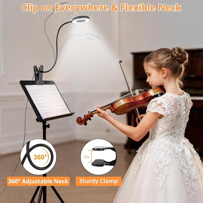 Woputne Desk Lamp Clip on Light - Image 4
