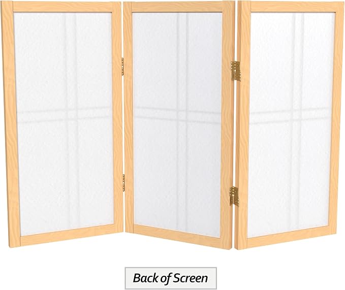 2 ft. Short Desktop Double Cross Shoji Screen - Image 7