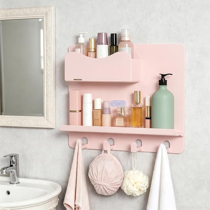 Bedside Shelf Wall Mount, Adhesive Bedside Shelf Accessories Organizer - Image 6