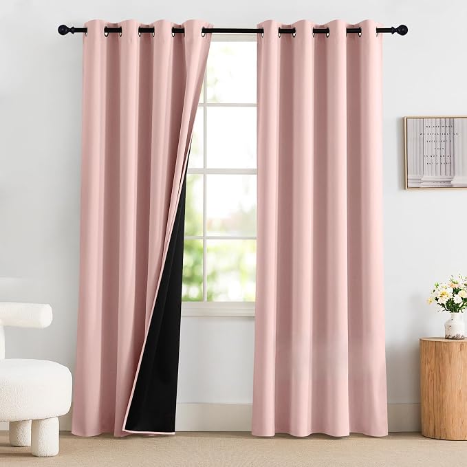 NICETOWN 100% Blackout Curtains 84 Inch Length by NICETOWN