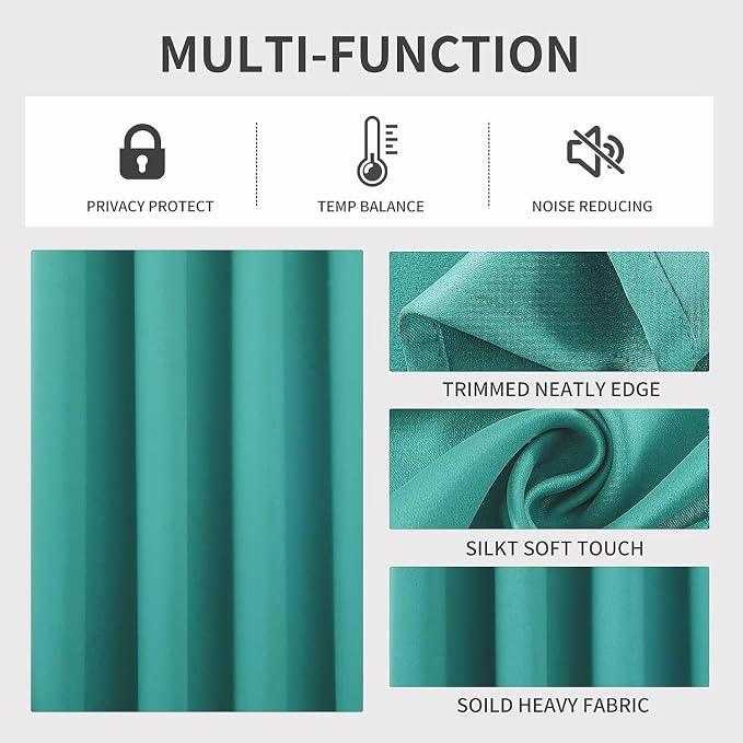 Joydeco Blackout Curtains 120 inches Long 2 Panels Set, Thermal Insulated Long - Image 4