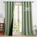 NICETOWN Olive 100% Blackout Curtains 90 inch Long by NICETOWN