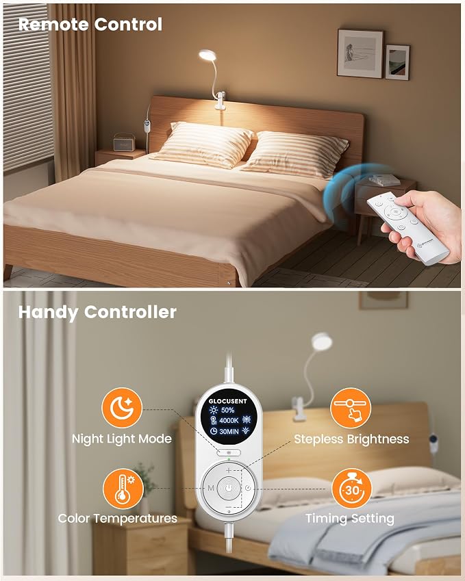 Glocusent 72 LED Clip on Reading Light - Image 5