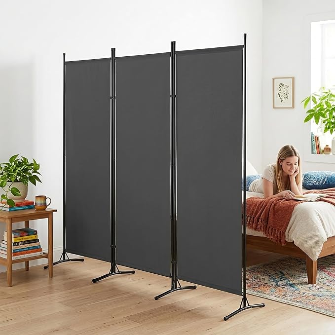 NChanmar 6FT Room divider 3-Panels Folding Privacy Screens - Image 7