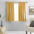 Dark Yellow Blackout Curtains for Kitchen by DONREN