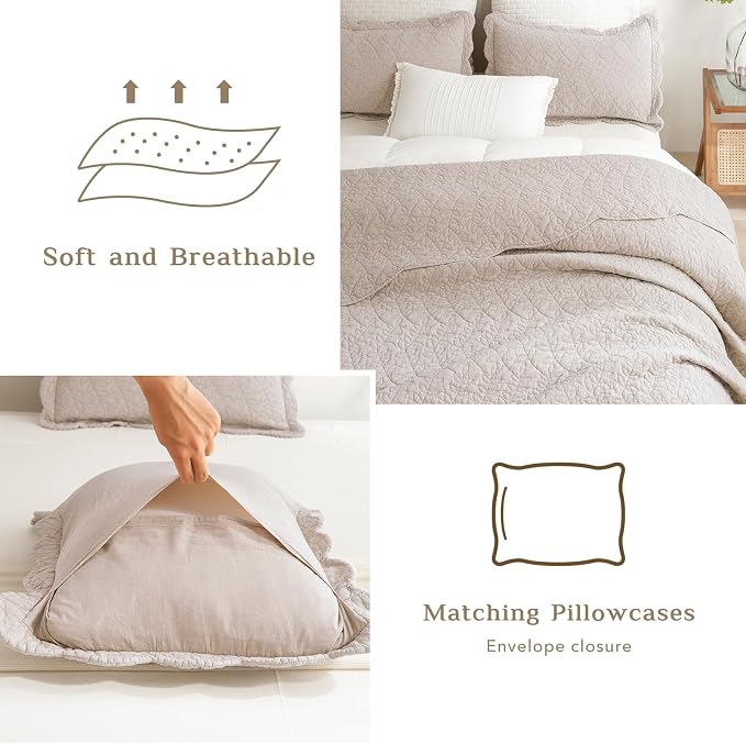 CozyTide Oversized King Bedspread 120"x120" - Image 6
