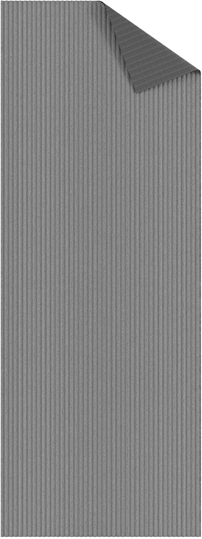 Ottomanson 3'11" x 55' Hallway Runner with Scraper Pile - Extra Durable Non-Slip Rug Mat for Indoor & Outdoor Use - Ideal for Kitchen, Entryway & Garage - High-Traffic Carpet, Gray
