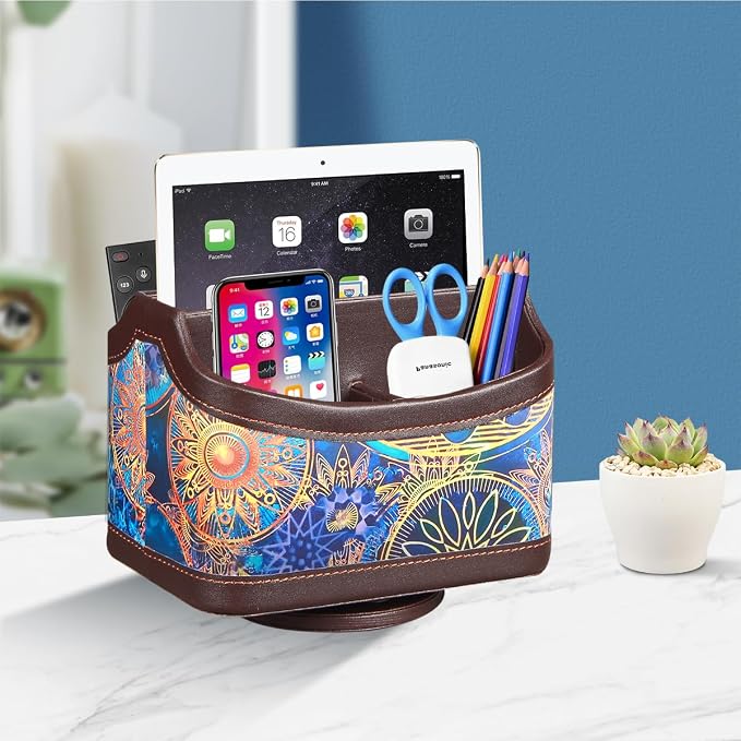 YAPISHI Remote Control Holder, Swivel TV Remotes Caddy - Image 7