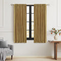 Gold Velvet Curtains 63 inch Long by PRIMROSE