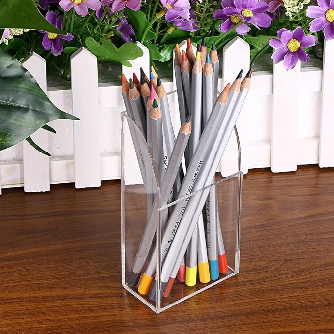 Hipiwe Wall Mount Remote Control Holder Clear Acrylic Media Organizer Box | - Image 7