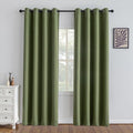 IGEMAEVE Blackout Curtains for Bedroom Grommet Olive Green 52" W x 84" L | by Unknown