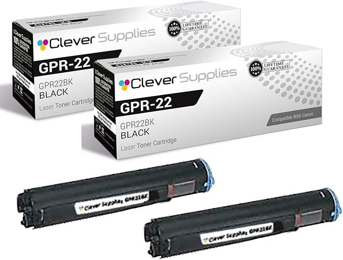 CS Compatible Toner Cartridge Replacement for Canon GPR-22 0386B003AA Black Canon 1018 1022 1023 1023iF 1023N 1025 1025iF 1025N 2 Pack