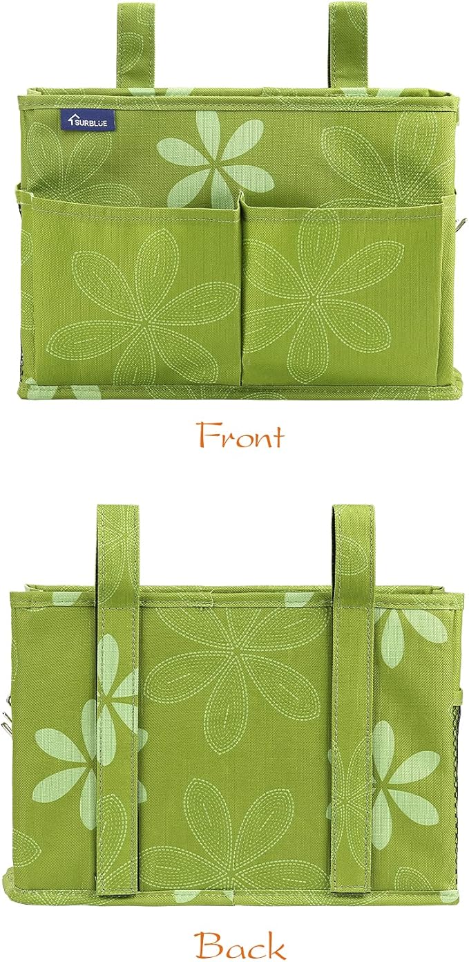 Surblue Bedside Caddy Hanging Bed Organizer Storage Bag Pocket - Image 2