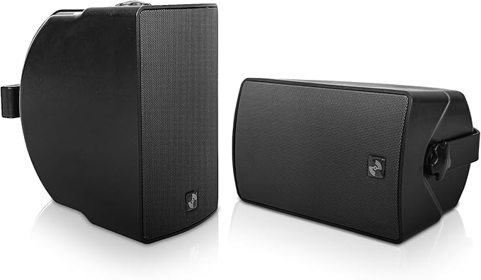 Sound Town Commercial Restaurant Audio Set with One 6-Zone 70V/100V Amplifier with Bluetooth, 12 x Weather-Resistant 6.5-Inch Surface-Mount Speakers, Two Dual 8-Inch Subwoofers, Black (P36X12T6B2S28)