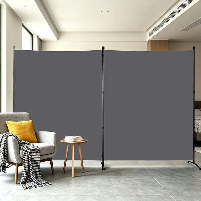 Extra-Wide 2 Panel Room Divider, Portable Privacy Screen by YASRKML