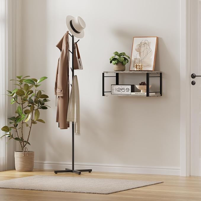 Floating Nightstand, Wood Bedside Shelf Wall Mounted Nightstand, Floating - Image 7