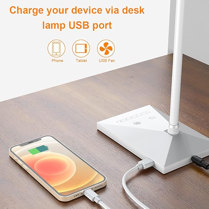 Vansuny Eye-Caring LED Desk Lamp, Reading Light - Image 5