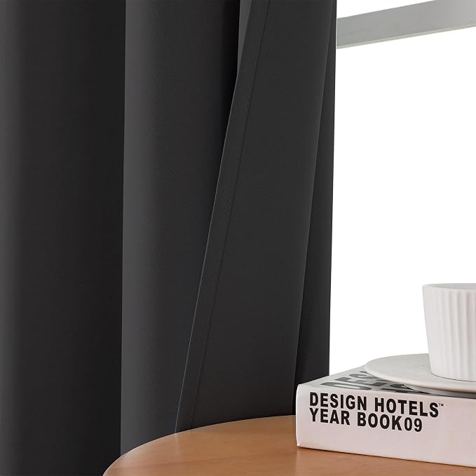 CUCRAF Blackout Curtains for Bedroom, Thermal Insulated Room Darkening Grommet - Image 5