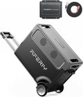 AFERIY 3840Wh 3600W Portable Power Station + DC600 580W Alternator Charger, Solar Generator Bundle for Home Backup, Camping, RV Trips (Items Shipped Separately)