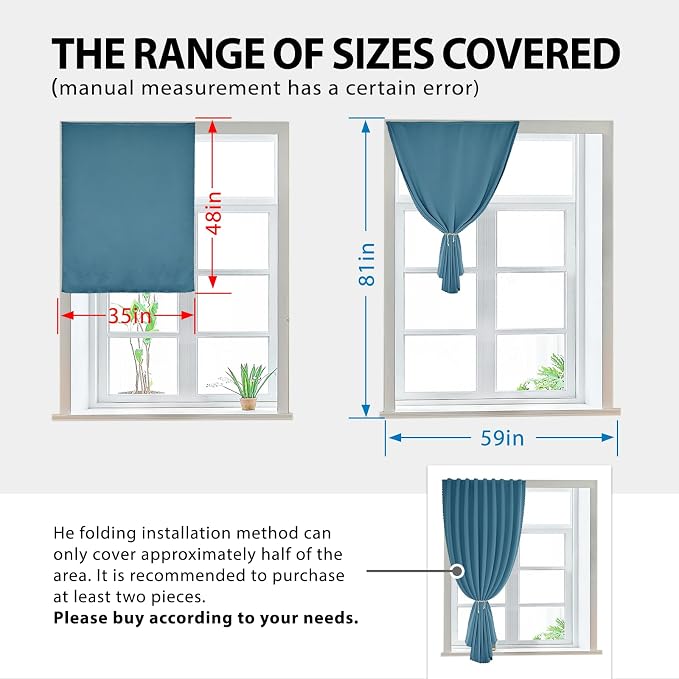 JILRON Magic Tape Stick on Portable Curtains - Image 3