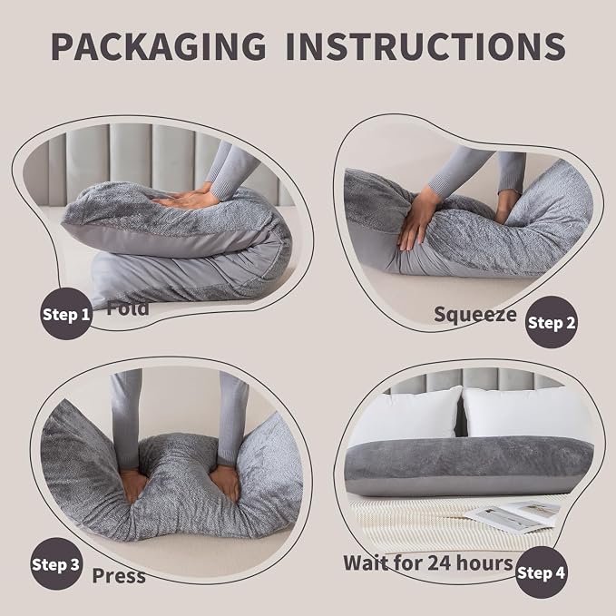 WhatsBedding Memory Foam Body Pillow - Image 7