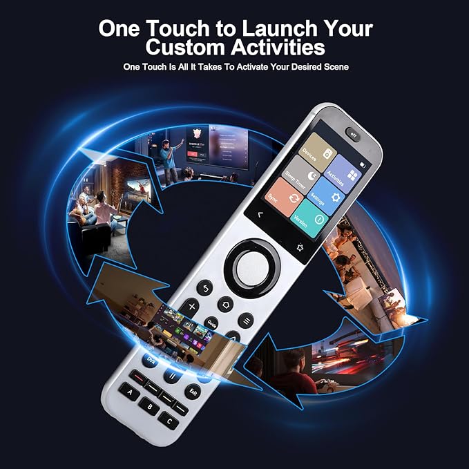 SofaBaton X2 Universal Remote with Touch Screen, Hub and App, All in One Universal Remote Control with Customize Activities, Works with Home Assistant, Alexa and Google Assistant