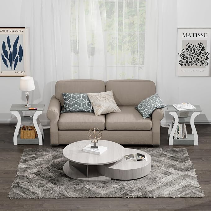 FROMJBEST End Tables Living Room, - Image 9