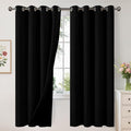 YoungsTex 100% Blackout Curtains 72 Inch Length by YoungsTex