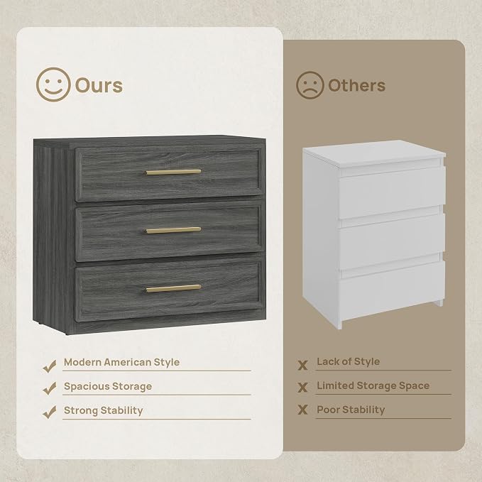 SICOTAS Oversized Night Stand Set 2 - Image 5