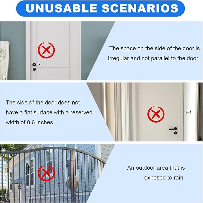 ANKOSHUN Door Window Alarm Sensors - Door Alarms for Kids Safety, Door Alarms for Home Security, for Home, Office, Store, Garage, Dorm Room, Apartment, RV, 8 Pack
