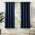 Deconovo Blackout Curtains for Bedroom and Living Room 45 Inches Long | Black by Unknown