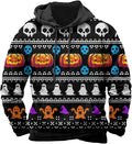Halloween Hoodie Men Graphic Pumpkin Ghost Printed Sweatshirt Casual Trendy Long Sleeve Halloween Hooded Tops with Pockets