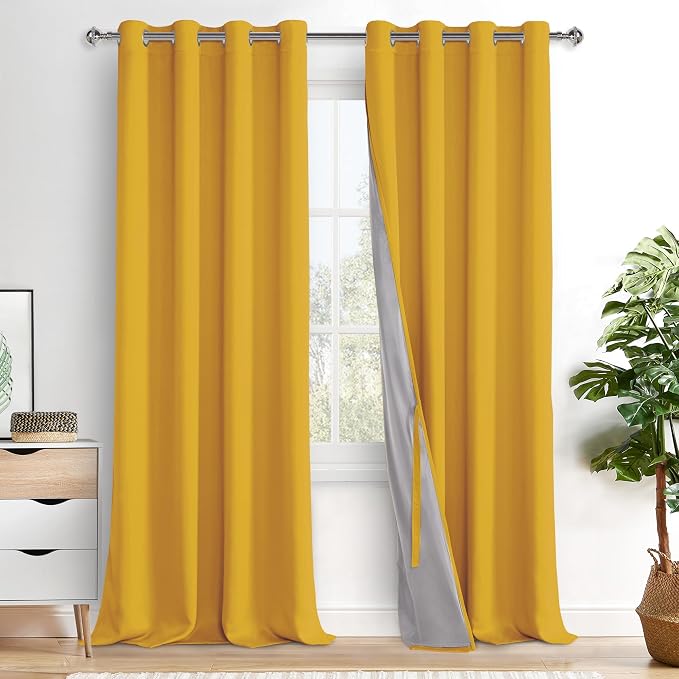 XWZO 100% Blackout Curtain Panels by XWZO