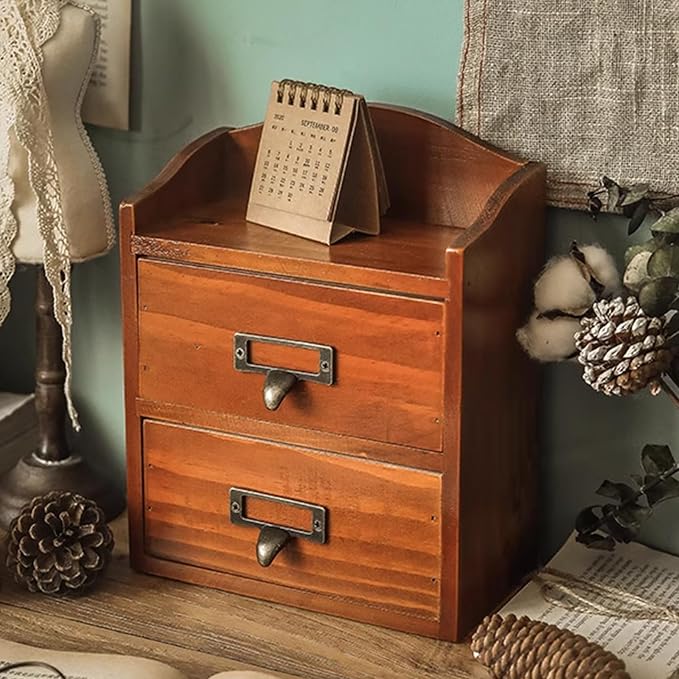 Floating Nightstand Shelf with Drawer Rustic Wood Floating Wall Drawers Bedside - Image 7