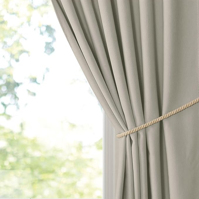 NICETOWN Chenille Velvet Curtains 96 inches Length 2 Panels - Image 6