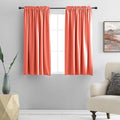 Coral Room Darkening Curtain Panels by DONREN