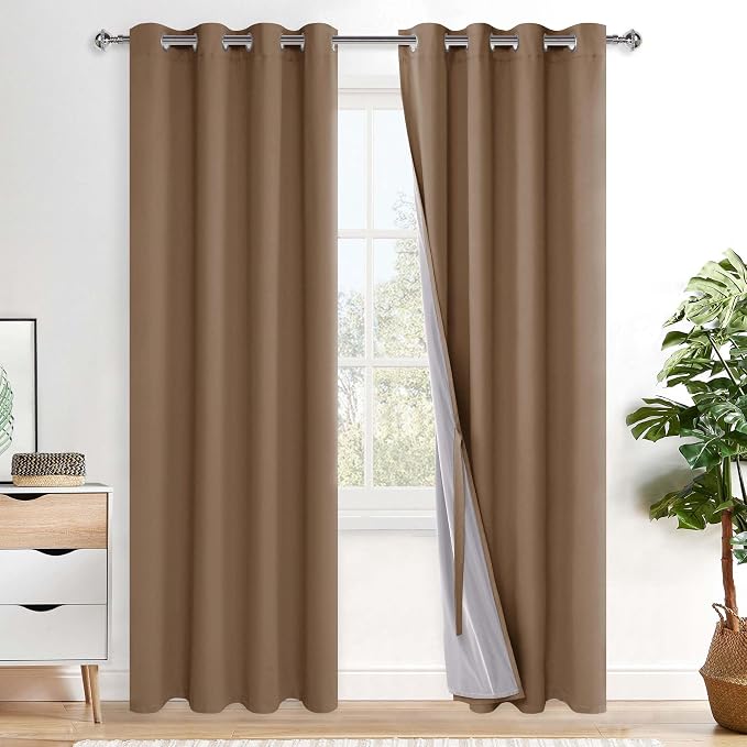 XWZO 100% Blackout Curtain Panels by XWZO