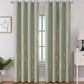 Sage Green Blackout Curtains for Living Room 108 Inch Length 2 Panels Set by ESTELARTEXTILER